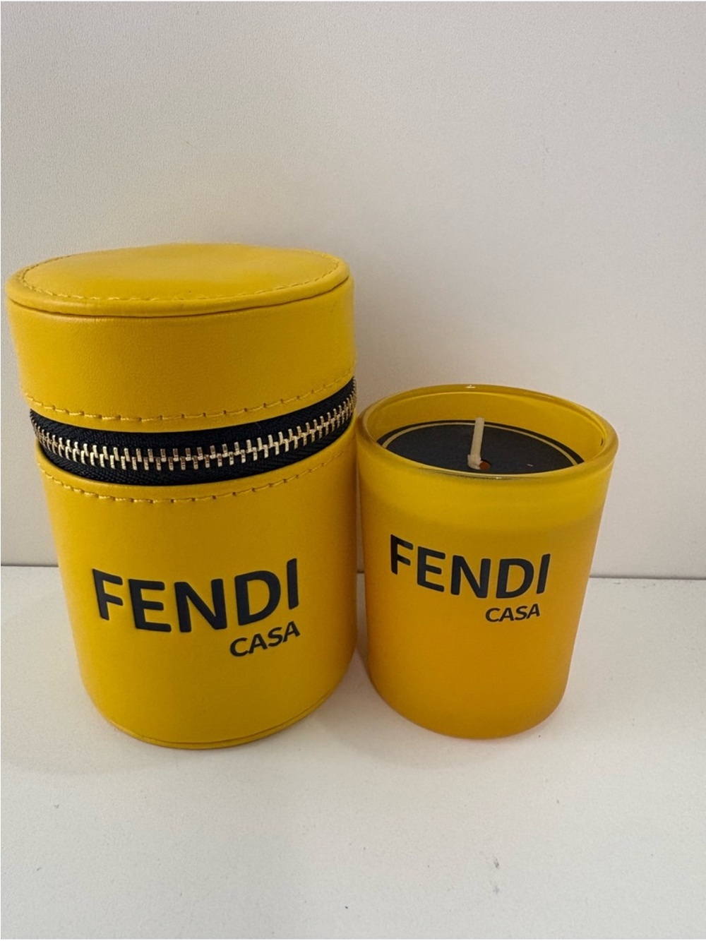 Fendi candle and case